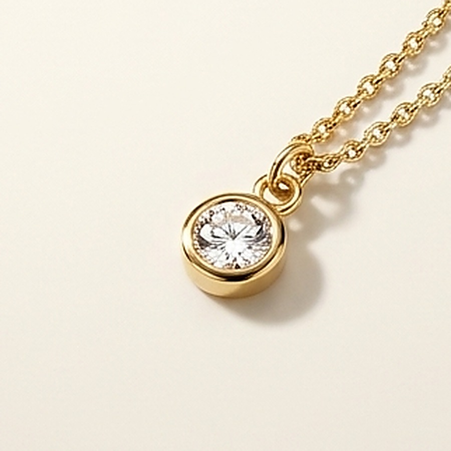 Macro close-up of the pendant setting